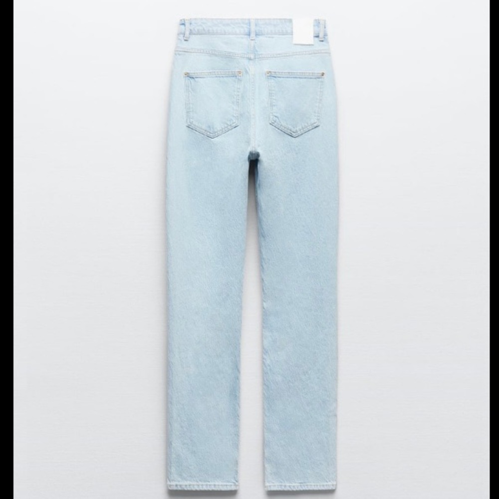 NWT ZARA Z1975 HIGH RISE STRAIGHT JEANS - Picture 5 of 6